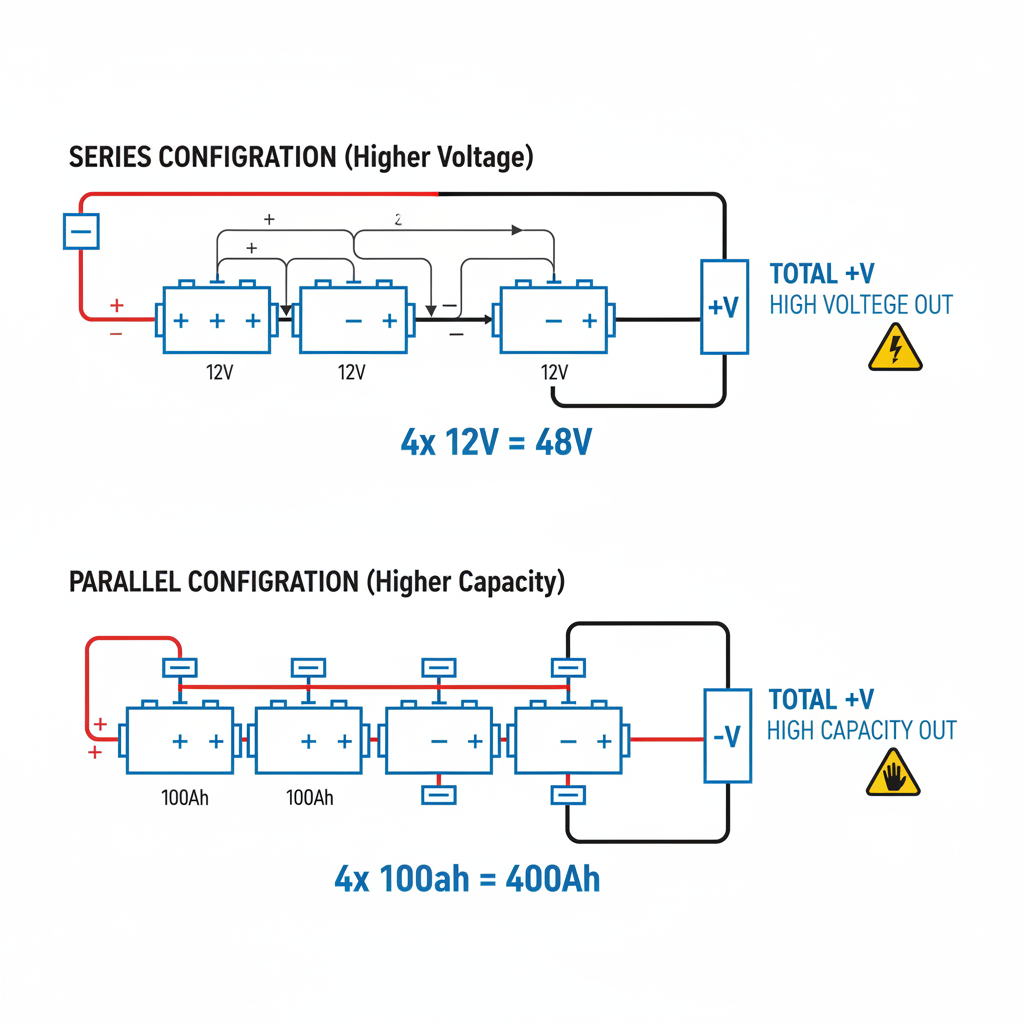 Battery Bank Wiring: Series vs Parallel Solar Guide