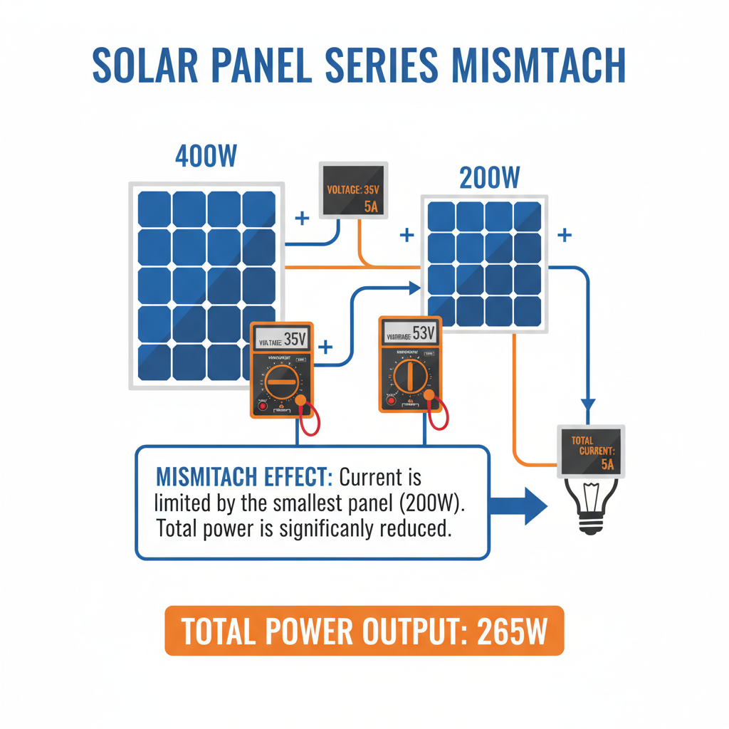 Solar Panel Mismatch: When Different Panels Kill Power